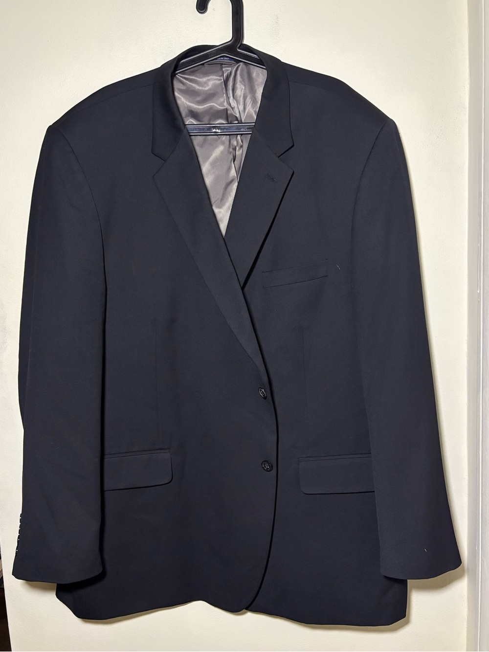 Saddlebred Men’s 56L Black Blazer Sports Coat Big & Tall